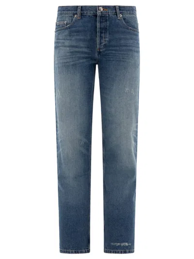 Apc A.p.c. Relaxed Fit Twill Jeans In Blue