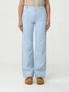 Apc Pants A. P.c. Woman Color Gnawed Blue