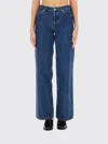 Apc Jeans A. P.c. Woman Color Denim In Blue