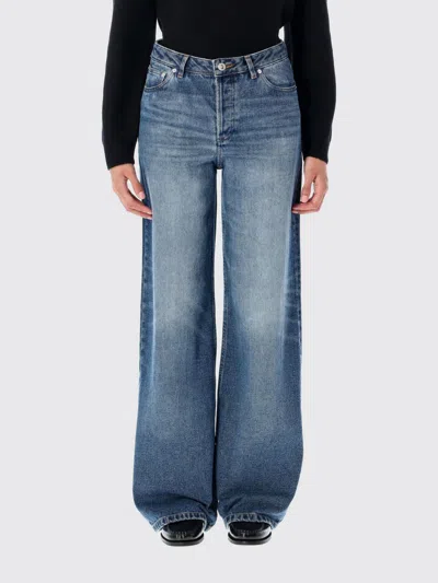 APC JEANS A. P.C. WOMAN COLOR INDIGO,H28601109