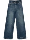 Apc A.p.c. Wide-leg High-waisted Denim Jeans In Blue