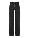 APC SEASIDE BLACK COTTON JEANS