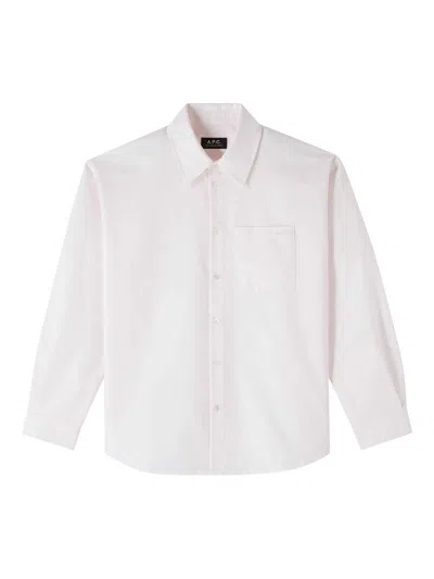Apc Chemise Boyfriend Brodee In White