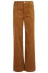 Apc Elisabeth Wide-leg Jeans A.p.c. In Brown