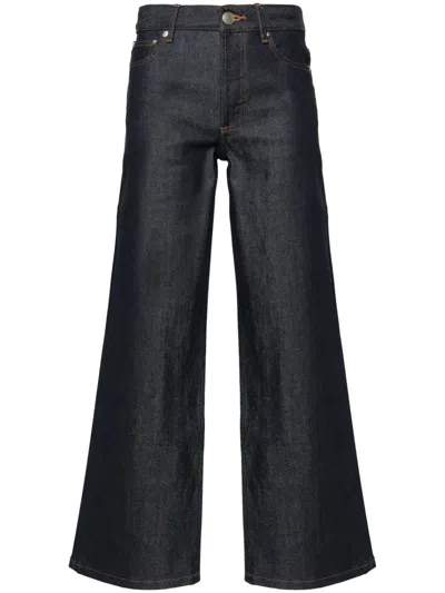 Apc A.p.c. Jeans Elisabeth In Blue