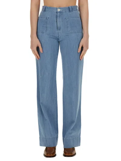 Apc Jeans Emilie In Denim