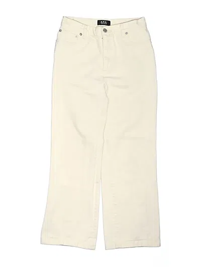 Pre-owned A.p.c. Jeans In Ivory