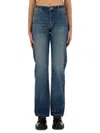 Apc Elisabeth Straight Jeans In Navy