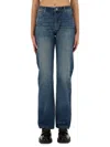 Apc Elisabeth Straight Jeans In Navy