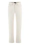 Apc 'martin' White Five Pockets Jeans In Cotton Denim Woman