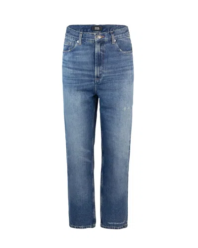 Apc A.p.c. Jeans Martin Blu In Blue