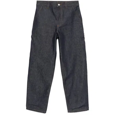 A.p.c. Dark Blue Denim Straight Leg Jeans
