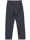 Apc A.p.c. Mens Martin Stonewashed Black Denim Jeans In Navy