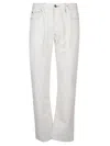 Apc Sureau 5 Pockets Jeans In White
