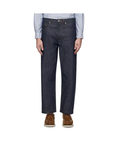 Apc Jeans With Belt Loops In Black