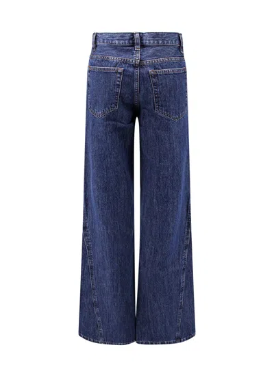 Apc Jeans With Wide Leg In Blue