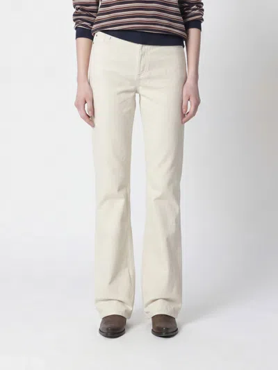 A.p.c. A. P.c. Jeans Woman Color White In Neutral
