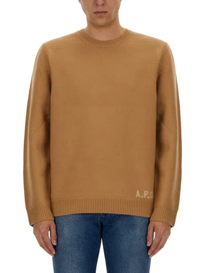 Apc Edward Sweater In Beige