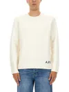 A.p.c. Compact Wool Edward Pullover Sweater In Neutral