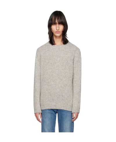 Apc Jim Long-sleeved Sweater In Gray
