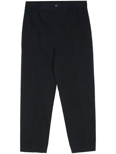 A.p.c. Joaquin High-waist Tapered Trousers In Blue