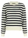 Apc Josepha Striped Crew-neck Sweater In Multi