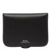 Apc Snap-fastening Leather Wallet In Black
