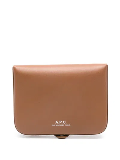 Apc Josh Wallet In Brown