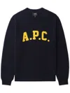 Apc A.p.c. Midnight Blue Wool Joshua Sweater In Blue