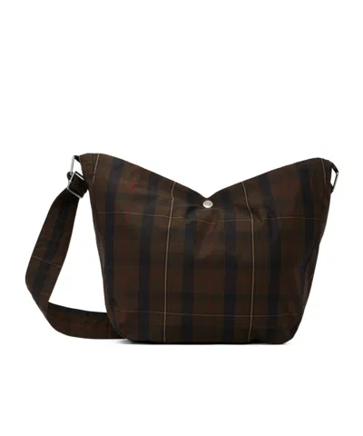 A.P.C. JOURNAL PLAID SHOULDER BAG