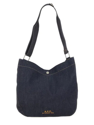 Apc A.p.c. "journal Satchel" Bag Unisex In Blue