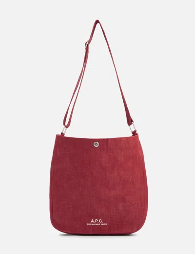 A.p.c. Journal Satchel In Red