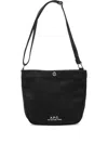 Apc A.p.c. Journal Shoulder Bag In Black