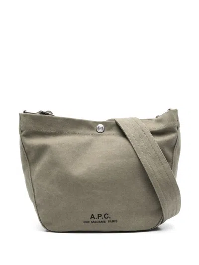 Apc A.p.c. Journal Shoulder Bag In Gray
