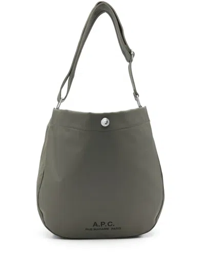 Apc Small Journal Shoulder Bag In Green