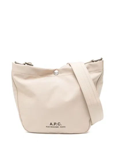 Apc Journal Shoulder Bag In Neutrals