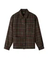 Apc A.p.c. Julia Checked Jacket In Black