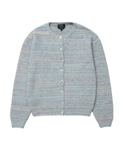 Apc Julie Button-up Cardigan In Gray