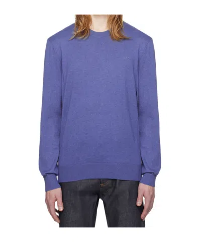 Apc Julio Round-neck Sweater In Blue