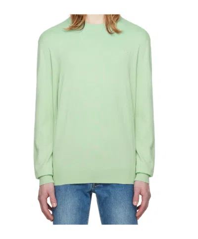Apc Julio Round-neck Sweater In Green