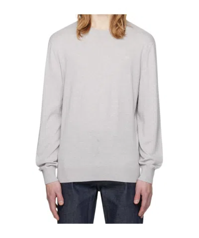 Apc Julio Round-neck Sweater In White