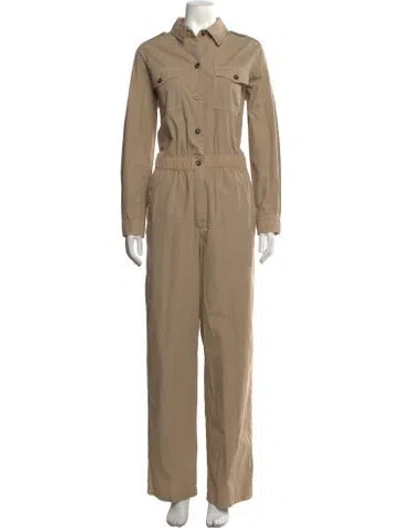 Pre-owned A.p.c. Jumpsuit In Neutrals