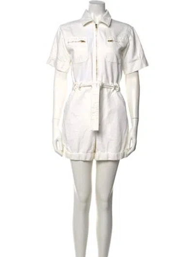 Pre-owned A.p.c. Jumpsuit In White