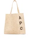 Apc Logo Tote Bag In Pink