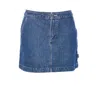 Apc Christie Mini Denim Skirt In Blue