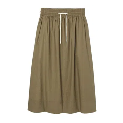 Apc A.p.c. Jupe Lucienne In Kaki Militaire