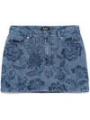 Apc Jupe Mini Skirt In Blue