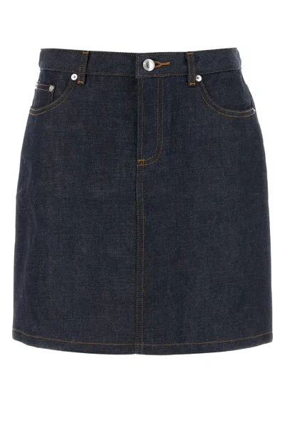 APC A.P.C. DENIM JUPE MINI SKIRT