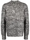 Apc Noah Marl-knit Cotton Jumper
