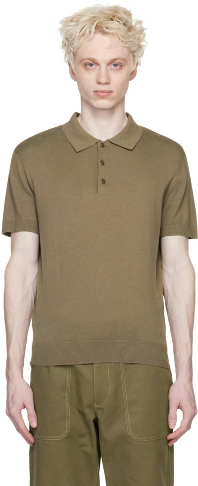 Apc Kaki New Grégoire Polo In Jaa Kaki